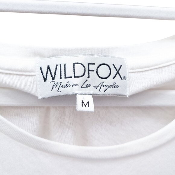 New Wildfox 'Just Call Me Lucky' Oversized Loose Tee T-Shirt Size Medium - Picture 3 of 5